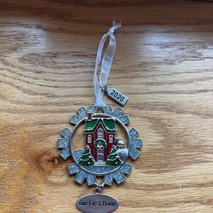 Our First Home Holiday Ornament 2020 - Red and Green